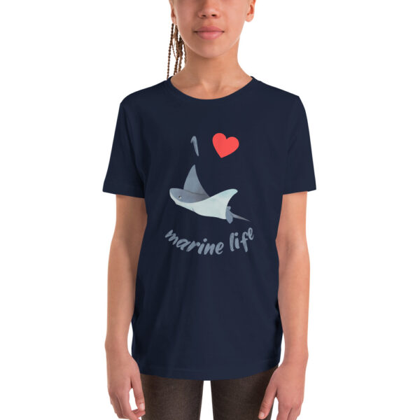 I love marinelife ray Youth Short Sleeve T-Shirt - Image 2