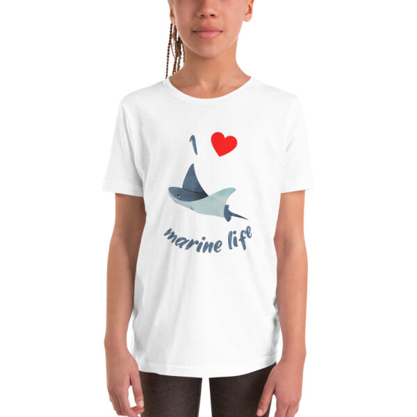 I love marinelife ray Youth Short Sleeve T-Shirt - Image 4