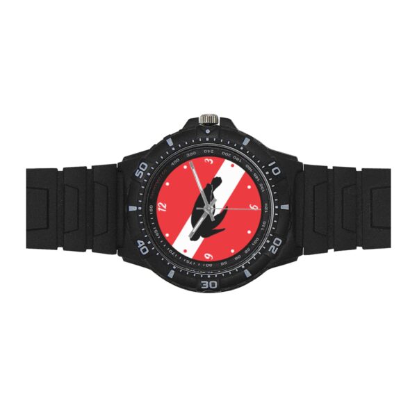 Diver Watch Turtle Black Plastic Watch - Image 3