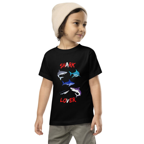 Shark Lover Toddler Short Sleeve Tee - Image 2