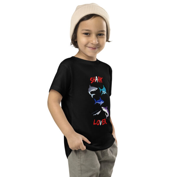 Shark Lover Toddler Short Sleeve Tee - Image 5