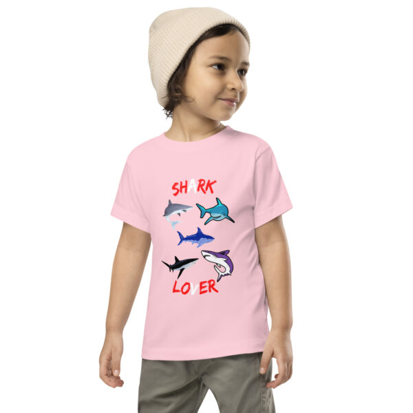 Shark Lover Toddler Short Sleeve Tee - Image 3