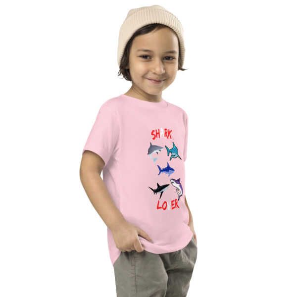 Shark Lover Toddler Short Sleeve Tee - Image 4