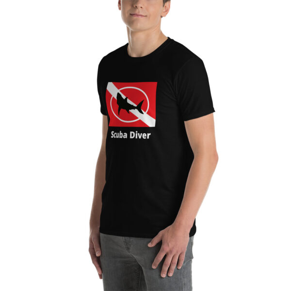 Scuba Diver Shark Short-Sleeve Unisex T-Shirt - Image 5