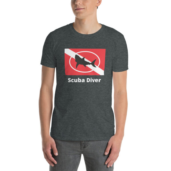 Scuba Diver Shark Short-Sleeve Unisex T-Shirt - Image 2