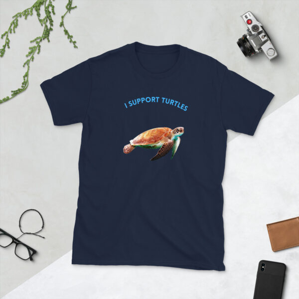 Short-Sleeve Unisex T-Shirt I support turtles - Image 5