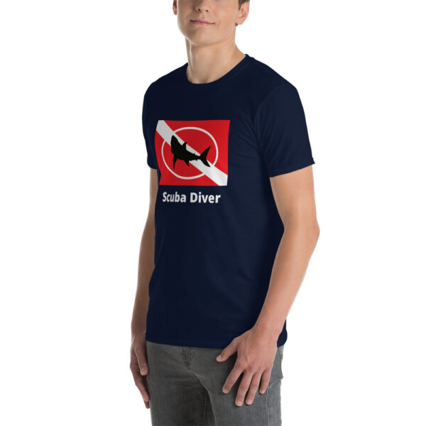 Scuba Diver Shark Short-Sleeve Unisex T-Shirt - Image 7