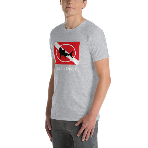 Scuba Diver Shark Short-Sleeve Unisex T-Shirt - Image 9