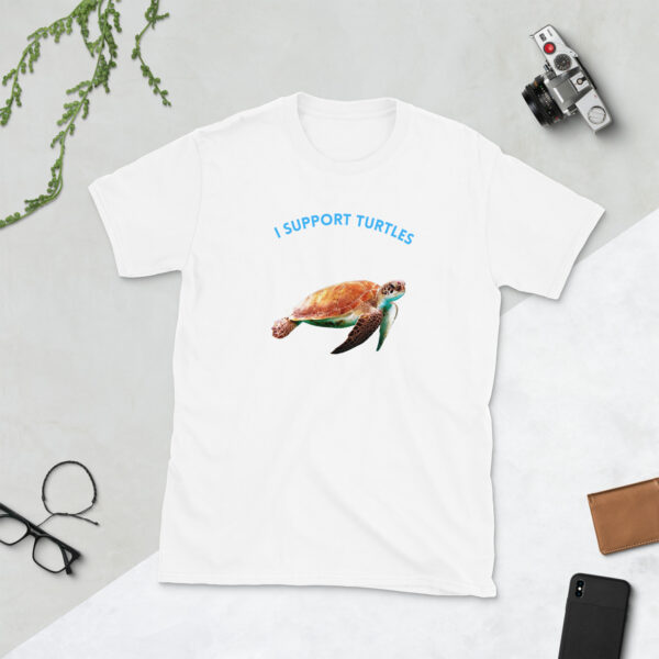 Short-Sleeve Unisex T-Shirt I support turtles - Image 4