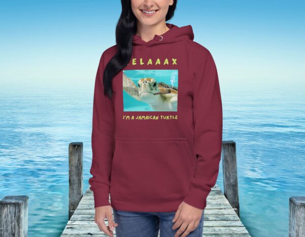 Relax I'm a jamaican turtle Premium Unisex Hoodie