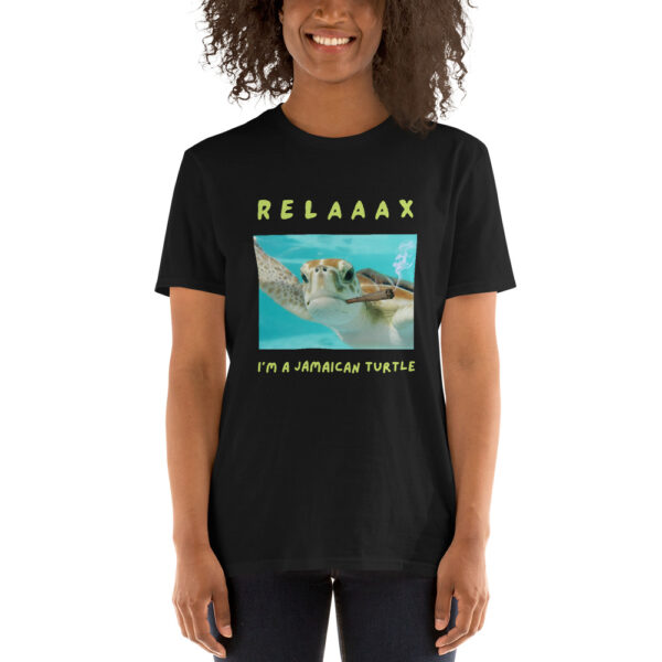 Relax I'm a jamaican turtle Short-Sleeve Unisex T-Shirt - Image 2