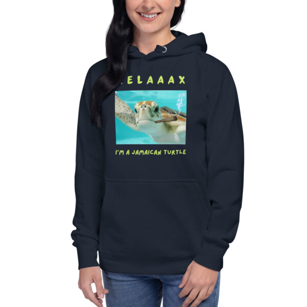 Relax I'm a jamaican turtle Premium Unisex Hoodie - Image 2