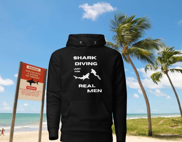 Shark Diving just for Real Men dangerous Unisex Premium Hoodie