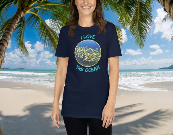 I love the ocean 002 Short-Sleeve Unisex T-Shirt - Image 2