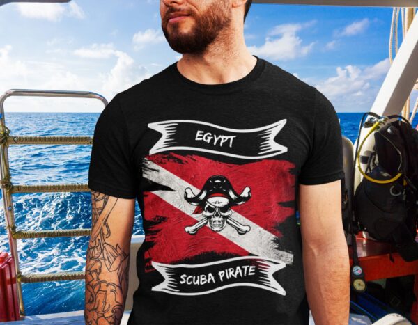 Egypt Scuba Pirate Short-Sleeve Unisex T-Shirt