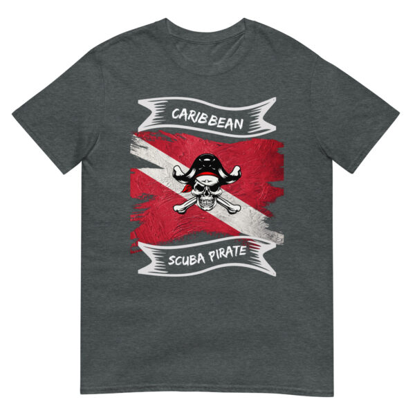 Caribbean Scuba Pirate Short-Sleeve Unisex T-Shirt - Image 3