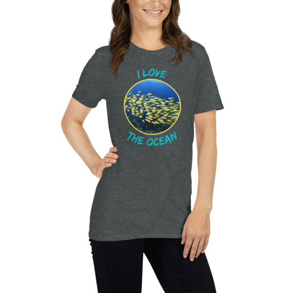 I love the ocean 002 Short-Sleeve Unisex T-Shirt - Image 10