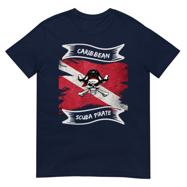 Caribbean Scuba Pirate Short-Sleeve Unisex T-Shirt - Image 2