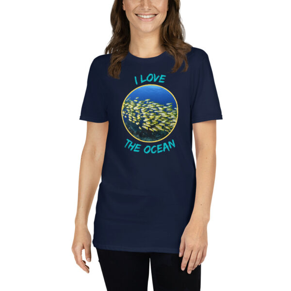 I love the ocean 002 Short-Sleeve Unisex T-Shirt - Image 5