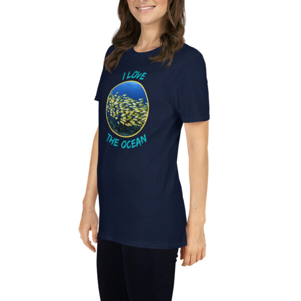 I love the ocean 002 Short-Sleeve Unisex T-Shirt - Image 6