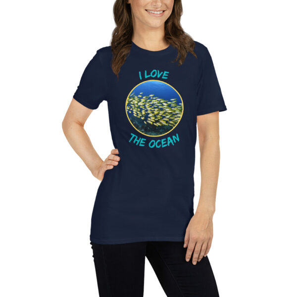 I love the ocean 002 Short-Sleeve Unisex T-Shirt - Image 7