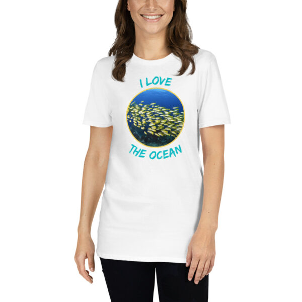 I love the ocean 002 Short-Sleeve Unisex T-Shirt - Image 11