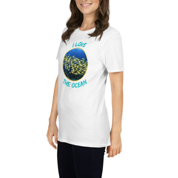 I love the ocean 002 Short-Sleeve Unisex T-Shirt - Image 12