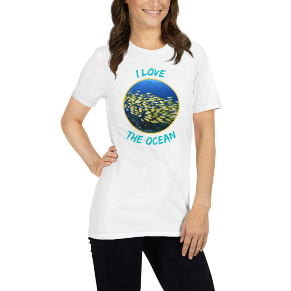 I love the ocean 002 Short-Sleeve Unisex T-Shirt - Image 13